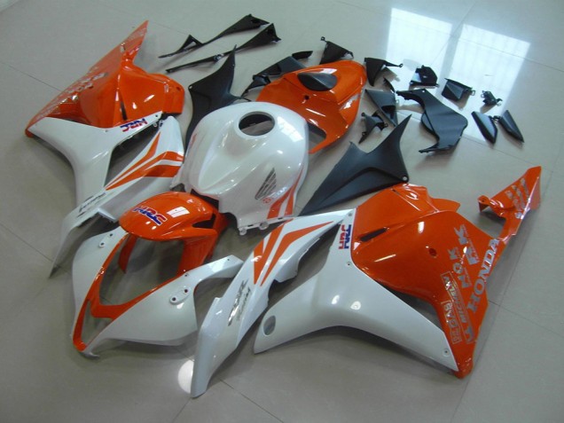 Carenado Moto CBR 600 RR 2009-2012 - Naranja Blanco Perla Carenado Moto CBR 600 RR 2009-2012 - Naranja Blanco Perla