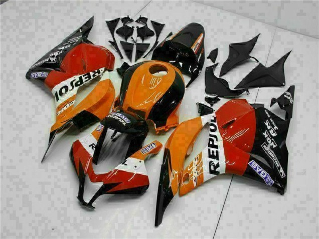 Carenado Moto CBR 600 RR 2009-2012 - Naranja Repsol Carenado Moto CBR 600 RR 2009-2012 - Naranja Repsol