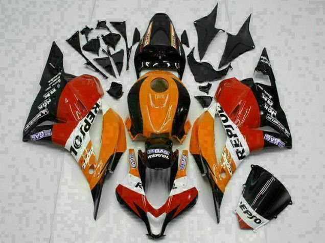 Carenado Moto CBR 600 RR 2009-2012 - Naranja Repsol Carenado Moto CBR 600 RR 2009-2012 - Naranja Repsol