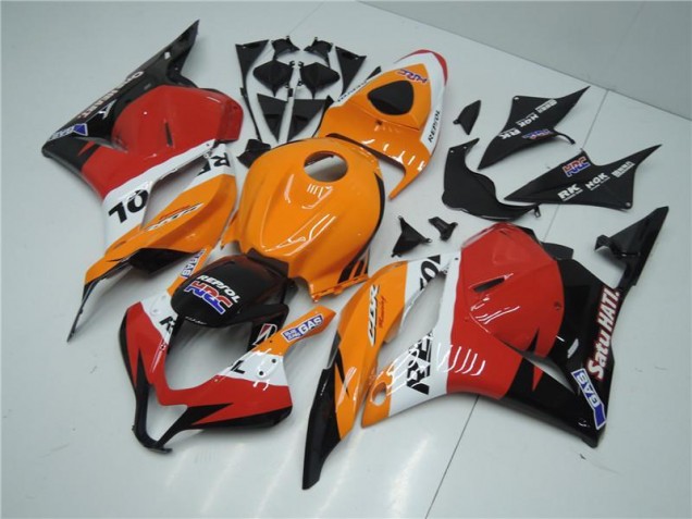 Carenado Moto CBR 600 RR 2009-2012 - Naranja Rojo Negro Repsol Carenado Moto CBR 600 RR 2009-2012 - Naranja Rojo Negro Repsol