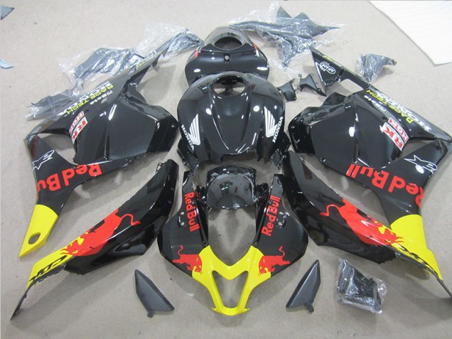 Carenado Moto CBR 600 RR 2009-2012 - Negro Amarillo Red Bull Carenado Moto CBR 600 RR 2009-2012 - Negro Amarillo Red Bull