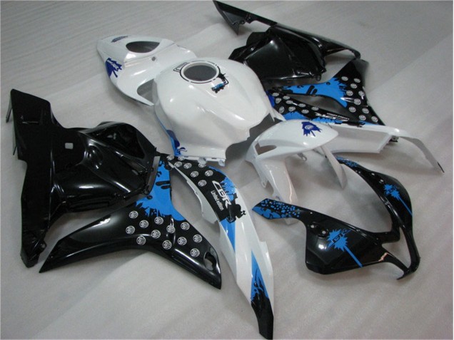 Carenado Moto CBR 600 RR 2009-2012 - Negro Blanco Azul Carenado Moto CBR 600 RR 2009-2012 - Negro Blanco Azul