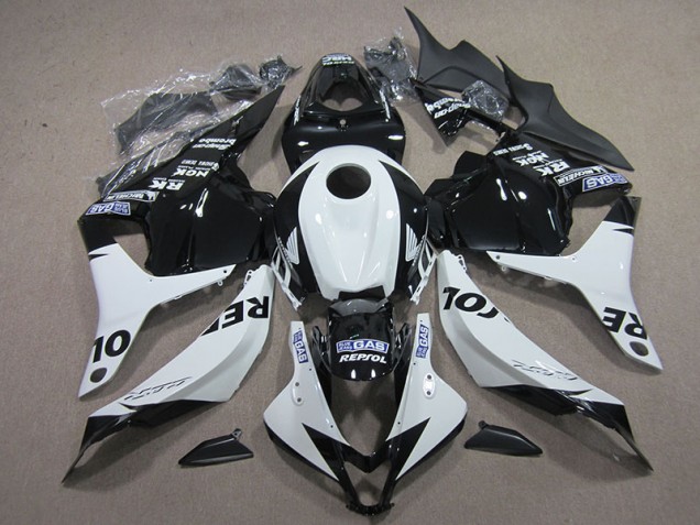 Carenado Moto CBR 600 RR 2009-2012 - Negro Blanco Repsol Carenado Moto CBR 600 RR 2009-2012 - Negro Blanco Repsol