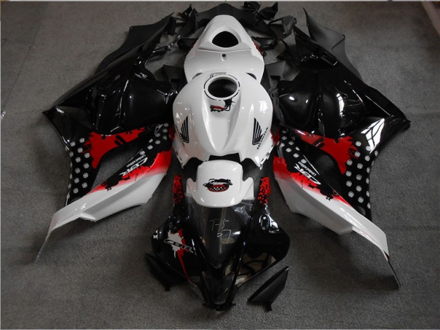 Carenado Moto CBR 600 RR 2009-2012 - Negro Blanco Rojo Carenado Moto CBR 600 RR 2009-2012 - Negro Blanco Rojo