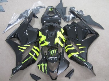 Carenado Moto CBR 600 RR 2009-2012 - Negro Verde Monster