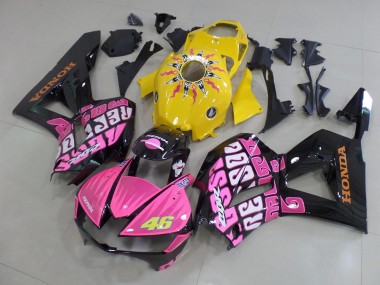 Carenado Moto CBR 600 RR 2013-2021 - Amarillo Rosa Rossi