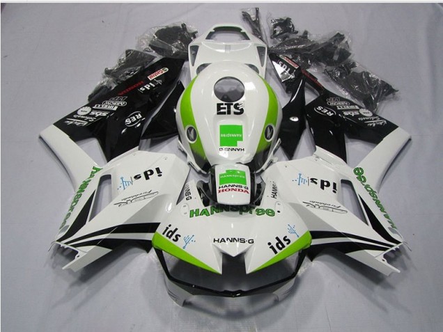 Carenado Moto CBR 600 RR 2013-2021 - Blanco Verde Hannspree ETS