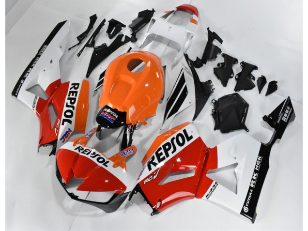 Carenado Moto CBR 600 RR 2013-2021 - Rojo Blanco Naranja Repsol Carenado Moto CBR 600 RR 2013-2021 - Rojo Blanco Naranja Repsol