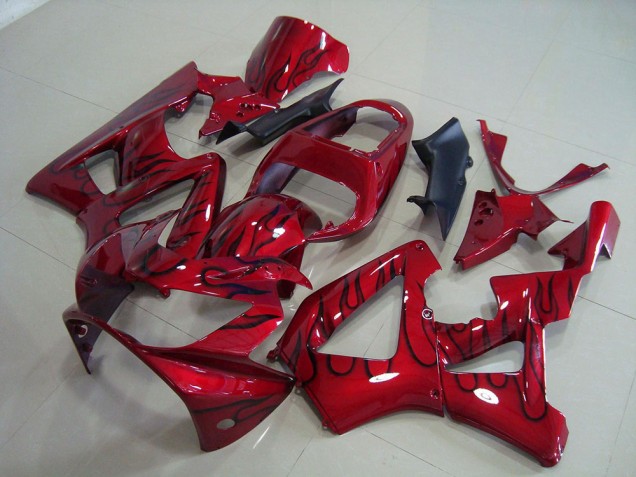 Carenado Moto CBR 900 RR 929 2000-2001 - Rojo Negro Llama Carenado Moto CBR 900 RR 929 2000-2001 - Rojo Negro Llama