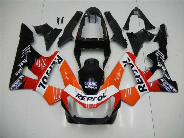 Carenado Moto CBR 900 RR 929RR 2000-2001 - Naranja Rojo Negro Repsol Carenado Moto CBR 900 RR 929RR 2000-2001 - Naranja Rojo Negro Repsol