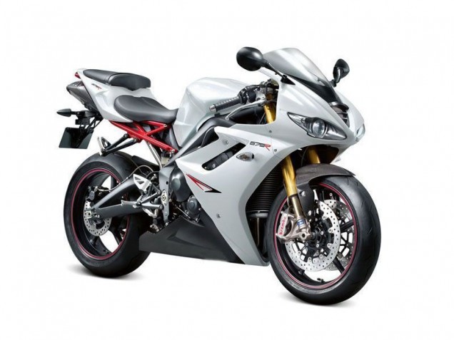 Carenado Moto Daytona 675 Triple 2009-2012 - Blanco Perla Negro Carenado Moto Daytona 675 Triple 2009-2012 - Blanco Perla Negro
