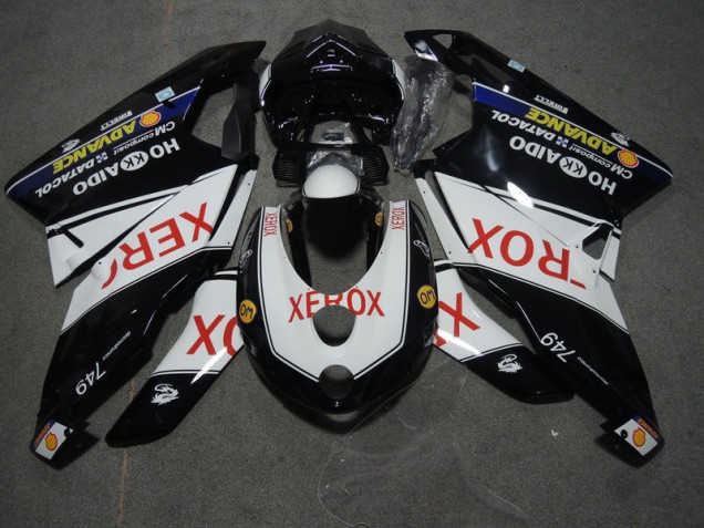 Carenado Moto Ducati 749 2005-2006 - Negro Blanco Xerox Carenado Moto Ducati 749 2005-2006 - Negro Blanco Xerox