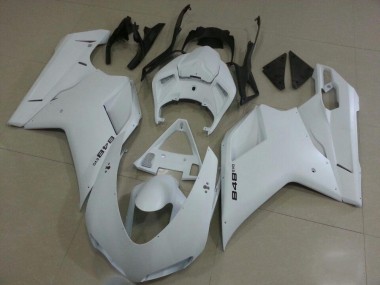 Carenado Moto Ducati 848 1098 1198 2007-2014 - Mate Blanco