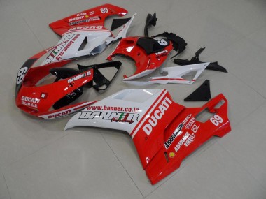Carenado Moto Ducati 848 1098 1198 2007-2014 - Naranja Banner 69
