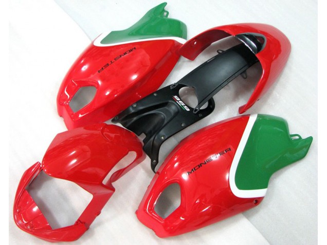 Carenado Moto Ducati Monster 696 2008-2012 - Rojo Verde Monster Carenado Moto Ducati Monster 696 2008-2012 - Rojo Verde Monster