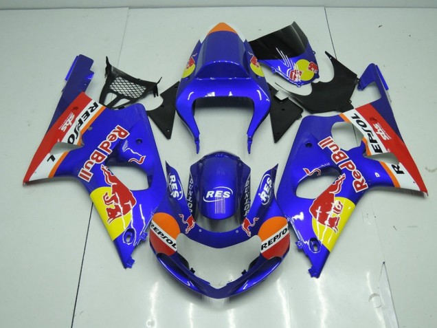 Carenado Moto GSXR 1000 K1 2000-2002 - Azul Red Bull Carenado Moto GSXR 1000 K1 2000-2002 - Azul Red Bull