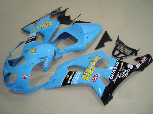 Carenado Moto GSXR 1000 K1 2000-2002 - Claro Azul Negro Carenado Moto GSXR 1000 K1 2000-2002 - Claro Azul Negro
