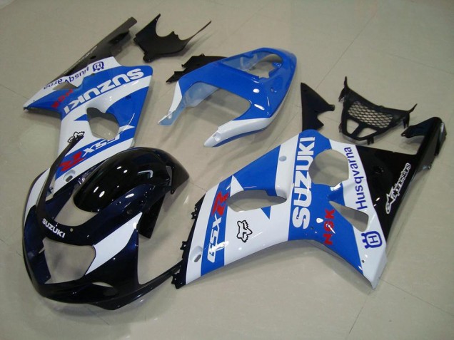 Carenado Moto GSXR 1000 K1 2000-2002 - Negro Azul Blanco Carenado Moto GSXR 1000 K1 2000-2002 - Negro Azul Blanco