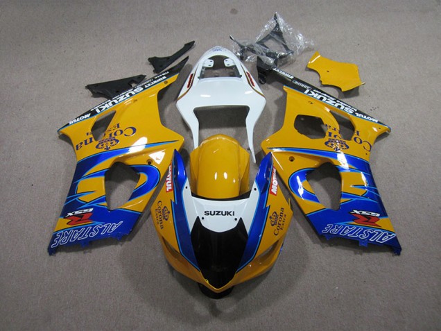 Carenado Moto GSXR 1000 K3 2003-2004 - Amarillo Azul Corona Extra Carenado Moto GSXR 1000 K3 2003-2004 - Amarillo Azul Corona Extra