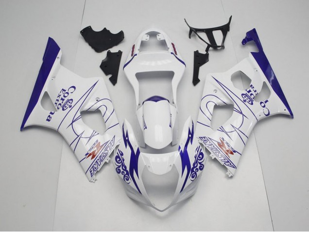 Carenado Moto GSXR 1000 K3 2003-2004 - Azul Blanco Corona