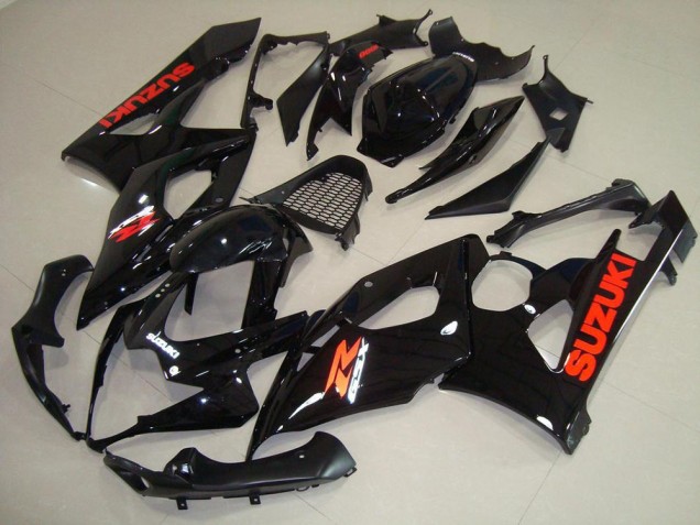 Carenado Moto GSXR 1000 K5 2005-2006 - Brillante Negro Rojo Pegatinas Carenado Moto GSXR 1000 K5 2005-2006 - Brillante Negro Rojo Pegatinas