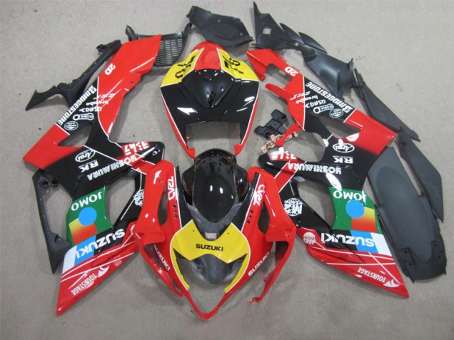 Carenado Moto GSXR 1000 K5 2005-2006 - Negro Rojo Amarillo Carenado Moto GSXR 1000 K5 2005-2006 - Negro Rojo Amarillo