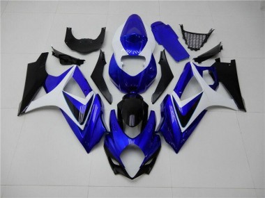 Carenado Moto GSXR 1000 K7 2007-2008 - Azul Blanco Negro