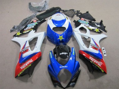 Carenado Moto GSXR 1000 K7 2007-2008 - Azul Blanco Rockstar