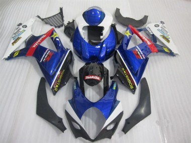 Carenado Moto GSXR 1000 K7 2007-2008 - Azul Negro Rockstar