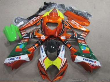 Carenado Moto GSXR 1000 K7 2007-2008 - Naranja Amarillo Monster