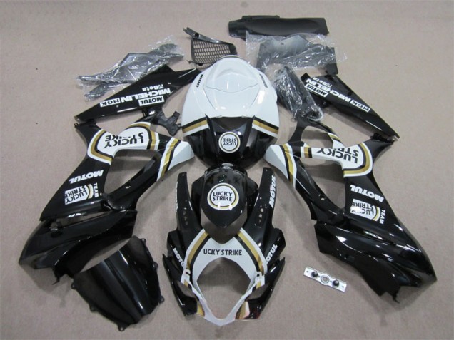Carenado Moto GSXR 1000 K7 2007-2008 - Negro Lucky Strike Blanco Motul Carenado Moto GSXR 1000 K7 2007-2008 - Negro Lucky Strike Blanco Motul