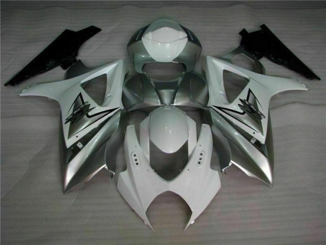 Carenado Moto GSXR 1000 K7 2007-2008 - Plata Blanco