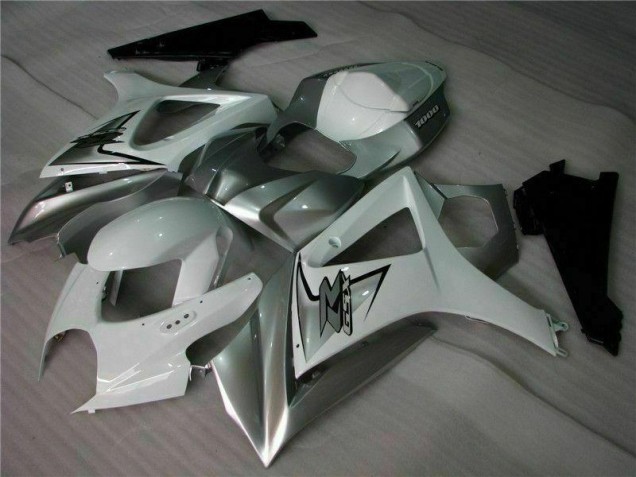 Carenado Moto GSXR 1000 K7 2007-2008 - Plata Blanco
