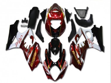 Carenado Moto GSXR 1000 K7 2007-2008 - Rojo Blanco Negro