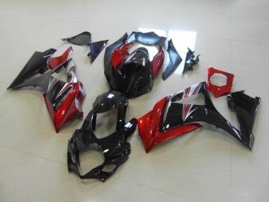 Carenado Moto GSXR 1000 K7 2007-2008 - Rojo Negro No Pegatinas