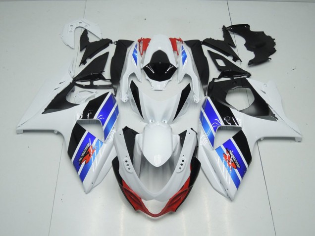 Carenado Moto GSXR 1000 K9 2009-2016 - Blanco Azul Negro Carenado Moto GSXR 1000 K9 2009-2016 - Blanco Azul Negro