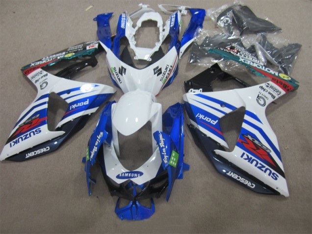 Carenado Moto GSXR 1000 K9 2009-2016 - Blanco Azul Samsung Carenado Moto GSXR 1000 K9 2009-2016 - Blanco Azul Samsung