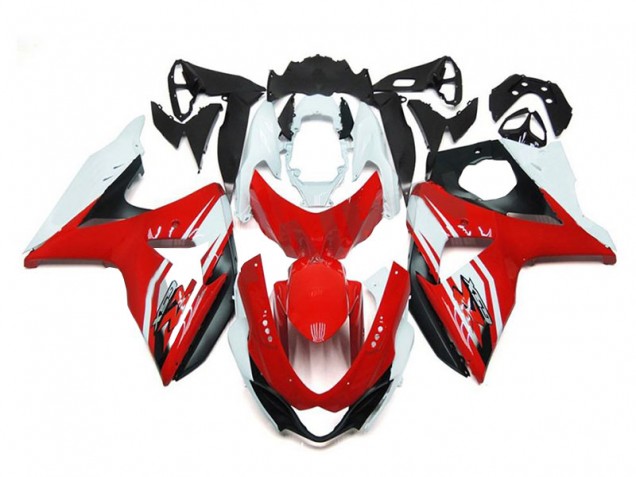 Carenado Moto GSXR 1000 K9 2009-2016 - Rojo Blanco Negro Carenado Moto GSXR 1000 K9 2009-2016 - Rojo Blanco Negro