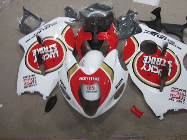 Carenado Moto GSXR 1300 Hayabusa 1996-2007 - Blanco Lucky Strike Motul Carenado Moto GSXR 1300 Hayabusa 1996-2007 - Blanco Lucky Strike Motul