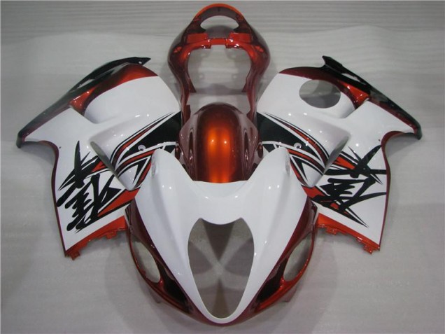 Carenado Moto GSXR 1300 Hayabusa 1996-2007 - Naranja Blanco Negro Carenado Moto GSXR 1300 Hayabusa 1996-2007 - Naranja Blanco Negro