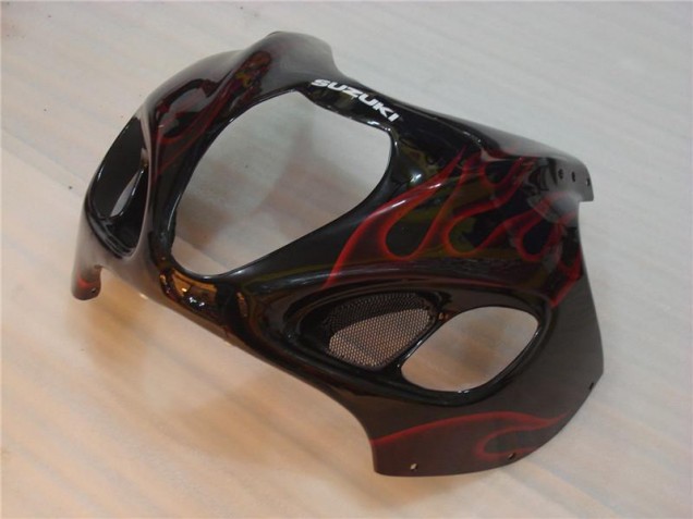 Carenado Moto GSXR 1300 Hayabusa 1996-2007 - Negro Rojo Llama Carenado Moto GSXR 1300 Hayabusa 1996-2007 - Negro Rojo Llama