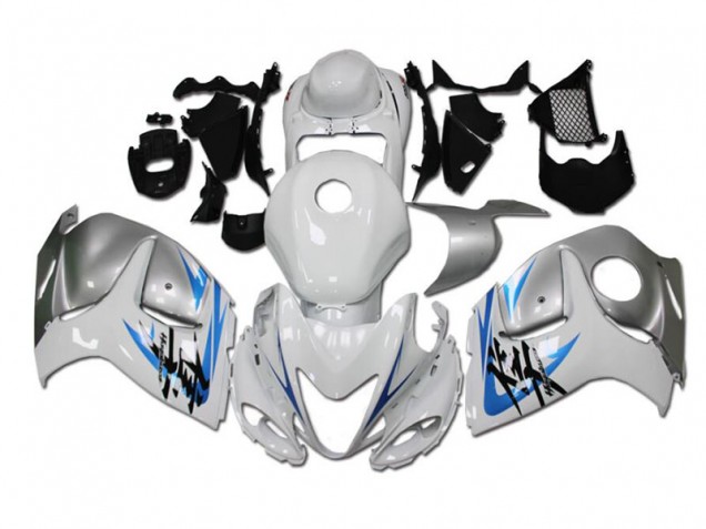 Carenado Moto GSXR 1300 Hayabusa 2008-2019 - Blanco Azul Carenado Moto GSXR 1300 Hayabusa 2008-2019 - Blanco Azul