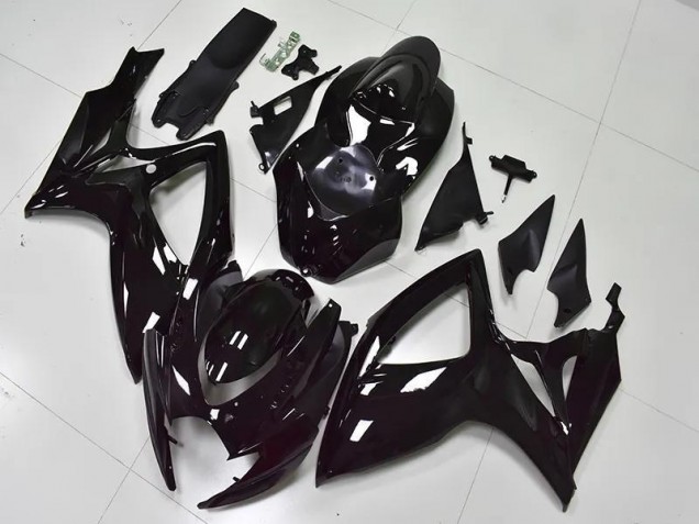 Carenado Moto GSXR 600 / 750 K6 2006-2007 - Brillante Negro Carenado Moto GSXR 600 / 750 K6 2006-2007 - Brillante Negro