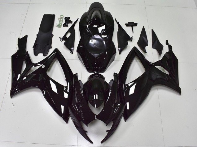 Carenado Moto GSXR 600 / 750 K6 2006-2007 - Brillante Negro Carenado Moto GSXR 600 / 750 K6 2006-2007 - Brillante Negro
