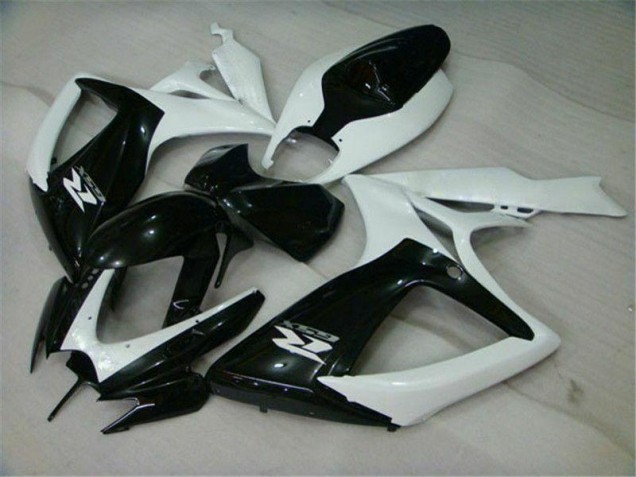 Carenado Moto GSXR 600 / 750 K6 2006-2007 - Negro Blanco Carenado Moto GSXR 600 / 750 K6 2006-2007 - Negro Blanco