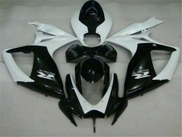 Carenado Moto GSXR 600 / 750 K6 2006-2007 - Negro Blanco Carenado Moto GSXR 600 / 750 K6 2006-2007 - Negro Blanco
