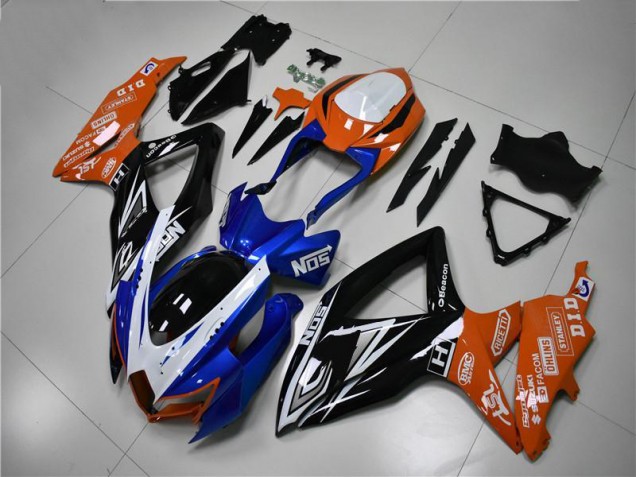 Carenado Moto GSXR 600 / 750 K8 2008-2010 - Azul Naranja Carenado Moto GSXR 600 / 750 K8 2008-2010 - Azul Naranja