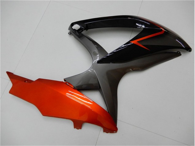 Carenado Moto GSXR 600 / 750 K8 2008-2010 - Negro Naranja Gris Carenado Moto GSXR 600 / 750 K8 2008-2010 - Negro Naranja Gris