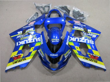 Carenado Moto GSXR 600 K1 K2 K3 2001-2003 - Azul Telefunica Movistar