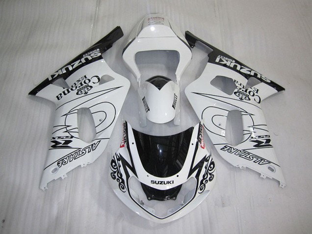Carenado Moto GSXR 600 K1 K2 K3 2001-2003 - Blanco Negro Corona Extra Carenado Moto GSXR 600 K1 K2 K3 2001-2003 - Blanco Negro Corona Extra